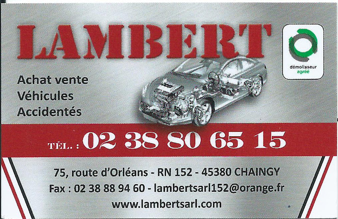 Aperçu des activités de la casse automobile LAMBERT située à CHAINGY (45380)